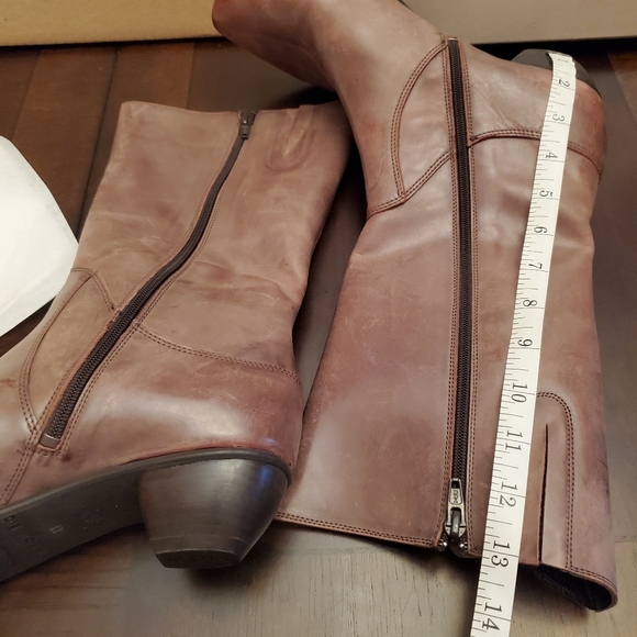 SOLD: fidji g547 Leather chocolate boot - Picture 8 of 10